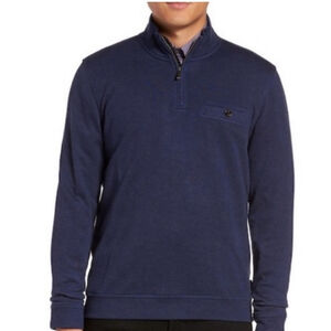 Ted Baker Men's Purple Valerio Half-Zip Sweater size 5/Large